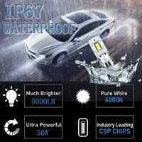 مصباح أمامي H7 LED LED Xstorm H7 مصباح 12 فولت H7 حجم صغير مصباح ضوء H7 CSP مصباح أمامي 60 واط LED H7