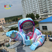 Prix d'Usine Géant Personnalisé Gonflable Personnage de Dessin Animé Lumineux Décoration de Scène Gonflable Spationaute