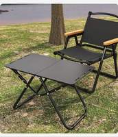 Table de camping portable moderne pour pique-nique, barbecue, plage, en acier au carbone, pliable, à ouverture rapide, avec base trépied, légère