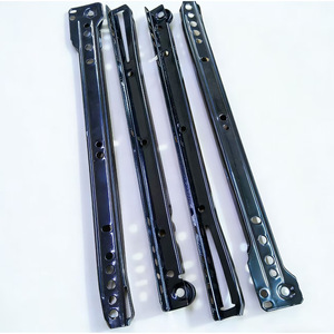 Glissières de tiroir à deux sections avec revêtement en poudre, rails de support inférieurs en acier laminé à froid pour tiroirs de meubles - Product Image 2