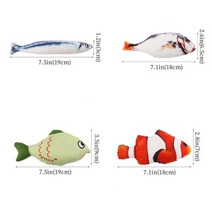 Amaz Venta caliente <span class=keywords><strong>Catnip</strong></span> Infundido Felpa Simulación Pescado Masticar Juguete para roer mascotas - Product Image 6