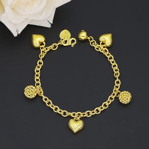 Pendentifs Cœur en Laiton Plaqué Or 24K JXX Tendance pour Chaînes et Bracelets Unisexe - Product Image 3
