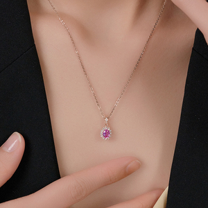 <span class=keywords><strong>Pendentif</strong></span> ovale classique en <span class=keywords><strong>saphir</strong></span> <span class=keywords><strong>rose</strong></span> naturel pour femmes, chaîne en or 18k, bijoux de fête, livraison gratuite - Product Image 4