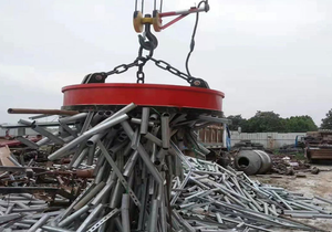 Elevador de electroimán circular para chatarra de acero Accesorios de maquinaria de construcción Mandril de elevación magnético para grúa - Product Image 2