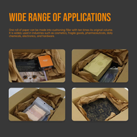 Papier kraft recyclé, papier de rembourrage écologique, coussinets de rembourrage pour emballages logistiques, emballage de protection pour cartons