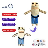 Porte-clés en peluche douce, motif poisson ébloui aux grands yeux, design dessin animé, figurine animale en peluche, rembourrage en coton PP, unisexe