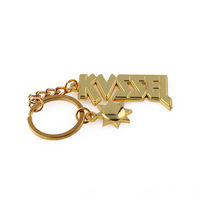 Porte-Clés en Métal Personnalisé avec Logo Unique, Lingot d'Or 3D