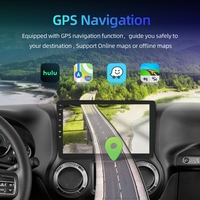 Autoradio Android Rhythm avec écran tactile IPS de 10 pouces, CarPlay sans fil, Android Auto avec GPS pour Jeep Wrangler JK 2007-2018