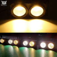 MOWL 2 Eyes 2x100W Version Spliceable DMX Peaky Blinder Cob LED Projecteur de Scène pour DJ, Bar, Club, Spectacle, Studio
