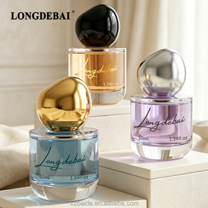 Free Sample Transparent round Empty Perfume Spray <b>Bottle</b> 50ml 100ml Crimp Glass Perfume <b>Bottle</b> With Plastic Cap - Product Image 1