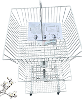 Multifonction multicouche Largement utilisé Offre Spéciale le commerce de détail présentoir multi-sol pour magasin présentoir en fil métallique avec roues