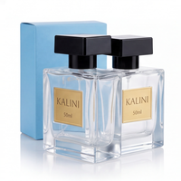 Atomiseur de parfum rechargeable en verre vide de 100 ml, vente en gros premium, emballage personnalisé avec logo, flacon de parfum de luxe avec boîte