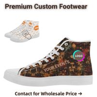 Baskets décontractées en toile pour hommes à lacets, avec design graphique personnalisé, directement de l'usine B2B, idéales pour le sport et la marche, faible MOQ