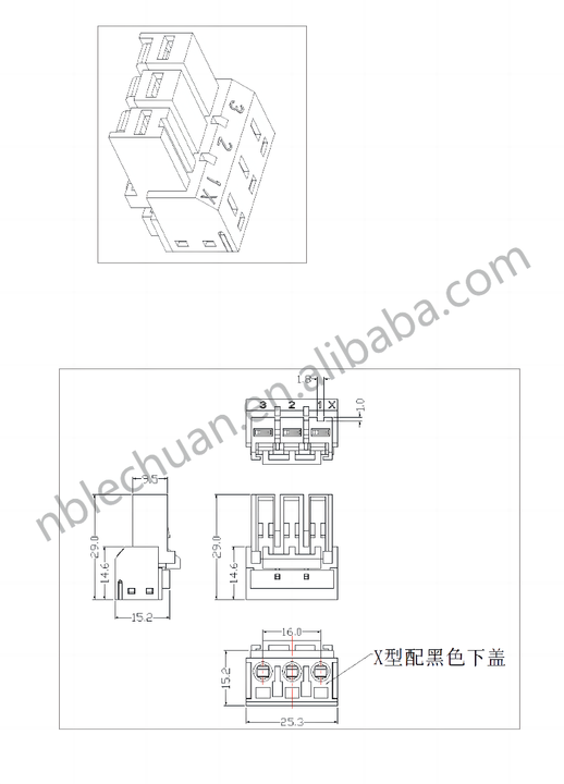 乐川J-FAT系列03JFAT ALPHA5富士伺服电源连接器WSK-S03P-F WSK-M03P-F公/母铜伺服电机连接器 ...
