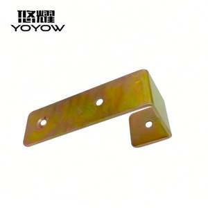 Support de support d'angle en forme de L en métal de haute qualité connecteur de support fixe de Code d'angle de zinc jaune - Product Image 5