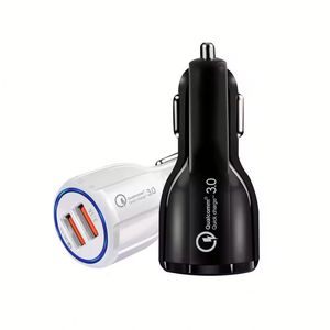 QC 3.0 Dual <b>USB</b> <b>Car</b> Charger Mobile Phone Charging <b>Car</b> Fast Charger for All Phones - Product Image 2