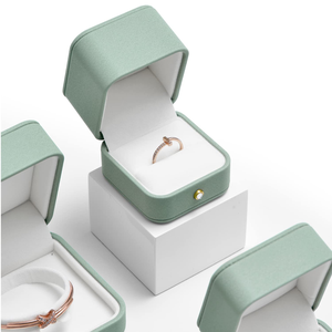 High End Cloth Jewelry Packaging <b>Box</b>, <b>Ring</b> <b>Box</b>, Bracelet Chain, Exquisite Velvet Jewelry <b>Box</b> Wholesale - Product Image 4