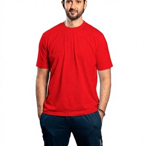 Bangladesh Manufactured Wholesale Direct Factory First Class Quality Custom Logo 180 GSM Solid 100% Cotton Summer Men's T-Shirt - Product Image 5