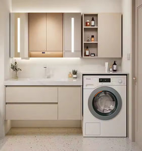 <span class=keywords><strong>Mueble</strong></span> de baño de tocador <span class=keywords><strong>para</strong></span> colgar en la pared sinterizado con tambor de <span class=keywords><strong>lavabo</strong></span>, <span class=keywords><strong>lavadora</strong></span>, armario integrado <span class=keywords><strong>para</strong></span> Baño - Product Image 2