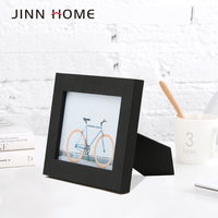 Bingkai Foto Kayu Hitam Jinn Home Decor 5x7 Inci, Bingkai Meja untuk Menampilkan Gambar Kecil, Ramah Lingkungan dengan Logo yang Dapat Disesuaikan