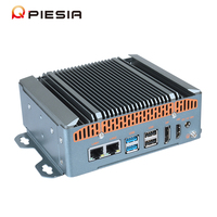 Mini PC Sin Ventilador, 2 LAN, 2*Com, 4*USB, Intel 12.ª Gen. N100/N150/N305, 1*DDR4 16GB+256GB, HD/DP/Type-C, X86, Mini PC Industrial para Riel DIN