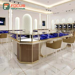 Vitrina de Exhibición de Joyería de Alta Gama, Mueble de Madera con Iluminación LED, Moderna y Lujosa - Product Image 1