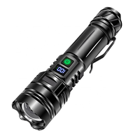 Wason High Lumen Super Bright Handheld Flash Light Focus réglable Torche tactique rechargeable résistante à l'eau pour l'ouragan