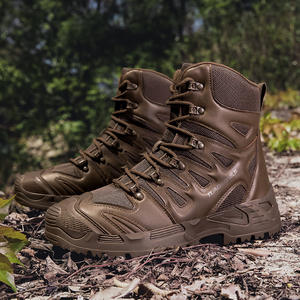 Bottes Hautes de Combat et Randonnée pour Homme, d'Extérieur, de <span class=keywords><strong>Chasse</strong></span>, de Travail et d'Entraînement Tactique, Anti-Choc, Imperméables et Antidérapantes - Product Image 1