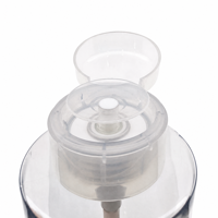 Flacon pompe cylindrique en PET vide, couleur personnalisée, rechargeable, distributeur de démaquillant, type à pression, contenant cosmétique pour toner et vernis à ongles