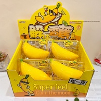 YD TOYS Nouveau jouet anti-stress souple et rebondissant en PVC fluide, mini banane de dessin animé, mignon, unisexe pour les jeunes (7-14 ans)