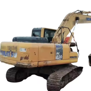 Excavadora Komatsu PC220, opción resistente sobre orugas en buenas condiciones con motor central y componentes de bomba similares al modelo PC200 - Product Image 1