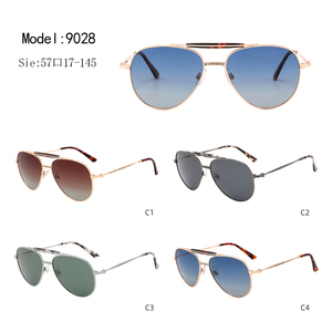 Gafas de Sol de Piloto con Montura Completa, Lentes Degradadas Marrones, 100% Protección UV, Unisex, para Adultos, Uso en Exteriores - Product Image 3