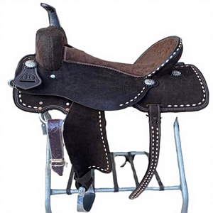 Silla de Montar Western de Cuero Rugoso de Alta Calidad para Equitación - Diseño Buckstitch, Opciones de Logotipo Personalizado OEM HORZE N PET - Product Image 1
