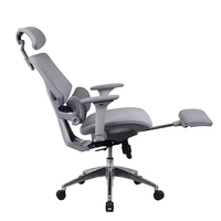 Chaise de bureau pivotante de luxe moderne JR RACING à dossier haut en maille, ergonomique avec soutien lombaire, réglable en hauteur, certifiée CE