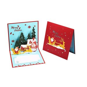 <span class=keywords><strong>Carte</strong></span> <span class=keywords><strong>de</strong></span> <span class=keywords><strong>vœux</strong></span> <span class=keywords><strong>de</strong></span> Noël 3D pop-up avec estampage or, motif arbre et bonhomme <span class=keywords><strong>de</strong></span> neige, nouveau design <span class=keywords><strong>2023</strong></span> - Product Image 4