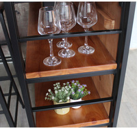 Comptoir de restaurant commercial industriel, mini bar, comptoir de café, caisse, bureau en métal et en bois