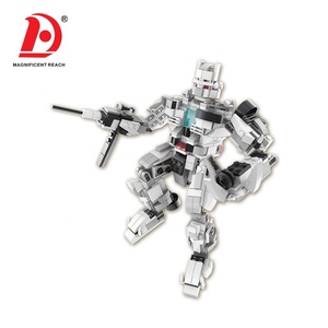 HUADA 2023 Journée des Enfants Le <span class=keywords><strong>Meilleur</strong></span> Cadeau En Plastique BRICOLAGE Assembler Déformer Blocs de Construction <span class=keywords><strong>Robot</strong></span> Jouets - Product Image 2