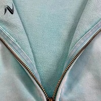 Hoodie Pria Oversize Trendy, Dapat Dikustomisasi, Batik Vintage, Distressed, Longgar, Zip-up, Berlapis Fleece, Gaya Streetwear