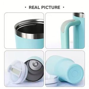 Vaso Térmico de Acero Inoxidable H2.0 de 40 oz con Logotipo Personalizado, Clásico y de Lujo, para Bebidas al Aire Libre, con Asa y Pajita, para Regalos Empresariales - Product Image 4