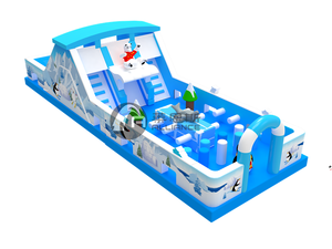 Parcours d'obstacles gonflable <span class=keywords><strong>de</strong></span> neige glacée <span class=keywords><strong>de</strong></span> haute qualité châteaux gonflables toboggan gonflable avec parcours d'obstacles - Product Image 3