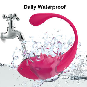 Op maat gemaakte slimme vibrerende ei-vormige vibrator, draagbaar, met app en draadloze afstandsbediening, siliconen, waterdicht, seksspeeltje. - Product Image 5