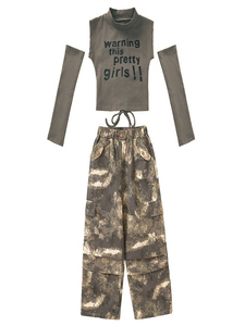 Conjunto de Jazz Estilo Urbano para Niñas, Atuendo Moderno Inspirado en K-Pop, Disfraz para Niños, Actuaciones de Jazz, Hip-Hop, Desfiles de Moda - Product Image 5