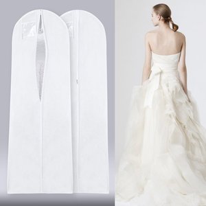 Logo Brand <strong>Luxury</strong> Dress Cloth Dust Cover Suit Storage Button Zipper <strong>Garment</strong> <strong>Bags</strong> With Handles