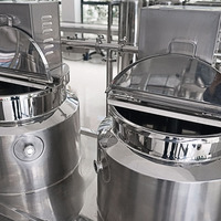 Machine de mélange homogénéisatrice à vide à moteur de qualité alimentaire pour cosmétiques, soins capillaires, crèmes corporelles, 300L Homomixers