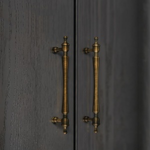 Simple Gold Single-Hole Luxury Modern Pure <b>Copper</b> Handle for Kitchen Dresser Drawer Cabinet Wardrobe Use Easy Installation - Product Image 5