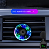 Lumière d'ambiance pour voiture, diffuseur d'arômes sans fil à capteur pour grille d'aération, lampe magique, parfum, commande vocale RGB, son, alliage