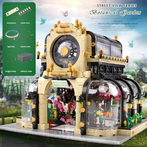 Mould <span class=keywords><strong>King</strong></span> 16019 MOC <span class=keywords><strong>Jardin</strong></span> botanique Aovatown avec éclairage LED, briques de construction DIY, <span class=keywords><strong>maison</strong></span> de <span class=keywords><strong>jouet</strong></span>, vue de rue, ensembles de blocs de construction - Product Image 6