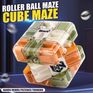 Giocattoli <span class=keywords><strong>per</strong></span> <span class=keywords><strong>bambini</strong></span> 3D labirinto 3x3 cubo magico <span class=keywords><strong>con</strong></span> sfera in acciaio rotolamento logica di decompressione formazione Puzzle <span class=keywords><strong>giochi</strong></span> educativi giocattolo <span class=keywords><strong>per</strong></span> <span class=keywords><strong>bambini</strong></span> - Product Image 2