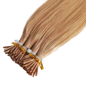 Good Reviews High Quality Cuticle Aligned Human Hair Bundles Raw Brazilian Afro Kinky Curly I Tip Extension