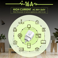 Prise intelligente sans fil RF 433 MHz avec télécommande, prise standard EU/FR 16A AC 110V/120V/220V/240V avec kit émetteur